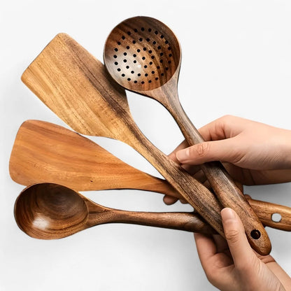 11-Piece Heat Resistant Wooden Kitchen Set - Woodchef
