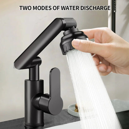 Royallure Kitchen Faucet with Sprayer - 360° Adjustable Arm Dual Water Modes