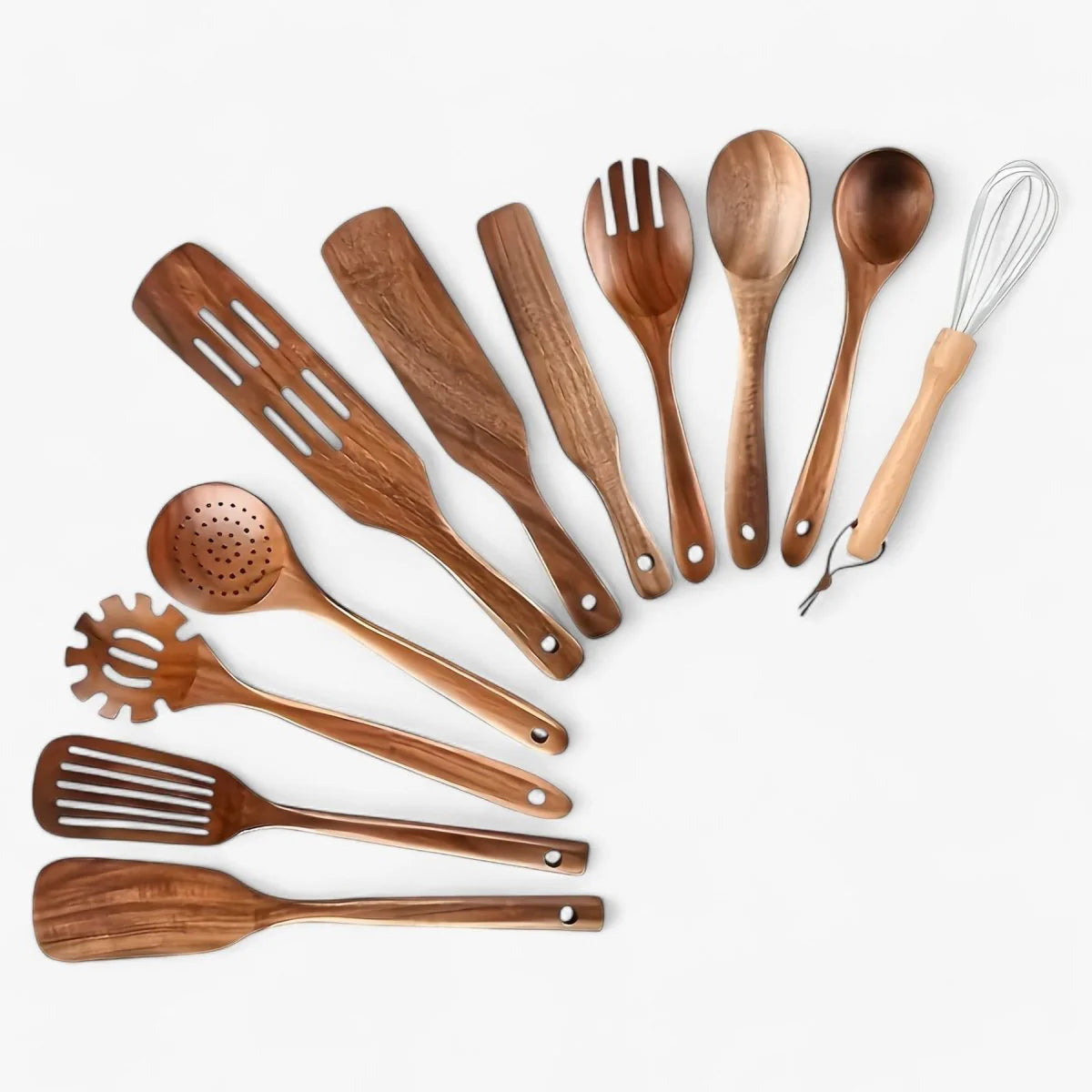 11-Piece Heat Resistant Wooden Kitchen Set - Woodchef